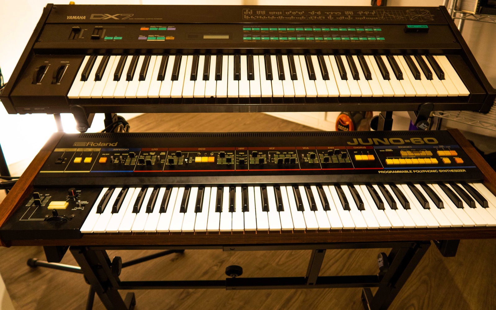 The keyboard rig.